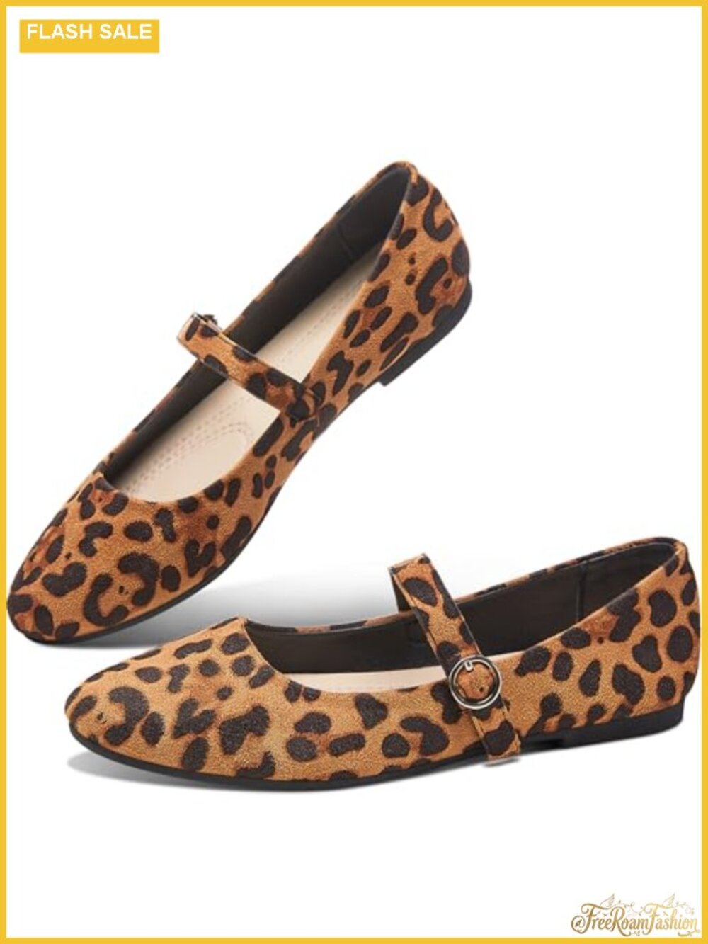 Mary Jane Flats Round Toe Ballet Strap Comfortable Office Dressy Fabric